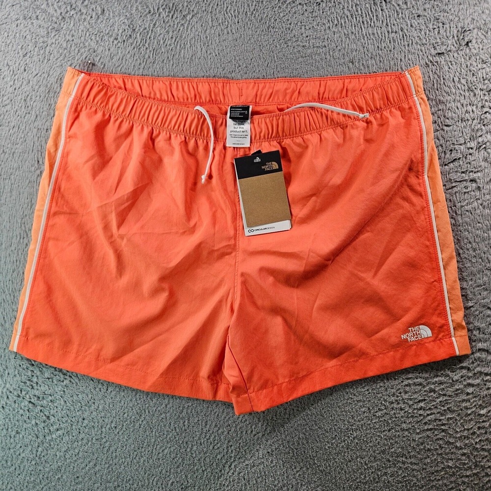 NWT The North‎ Face Swim Shorts Trunks Men's XL Lined Flash Dry Neon Orange NEW